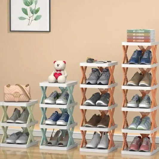 5Layers Stackable Vertical Space Saving Shoe |First Open and Check Then Pay